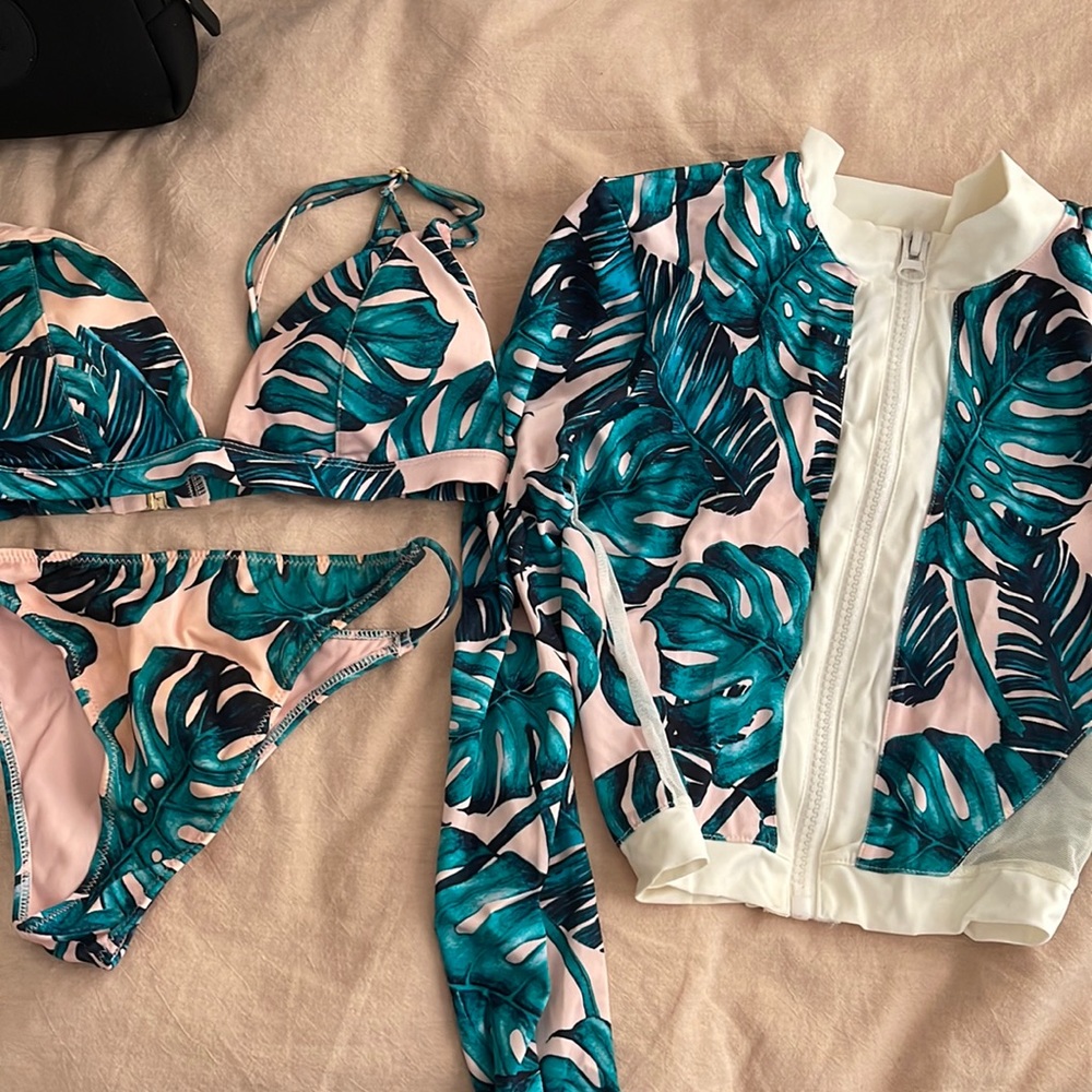 Tigermist swimsuit bikini set 3 piece small